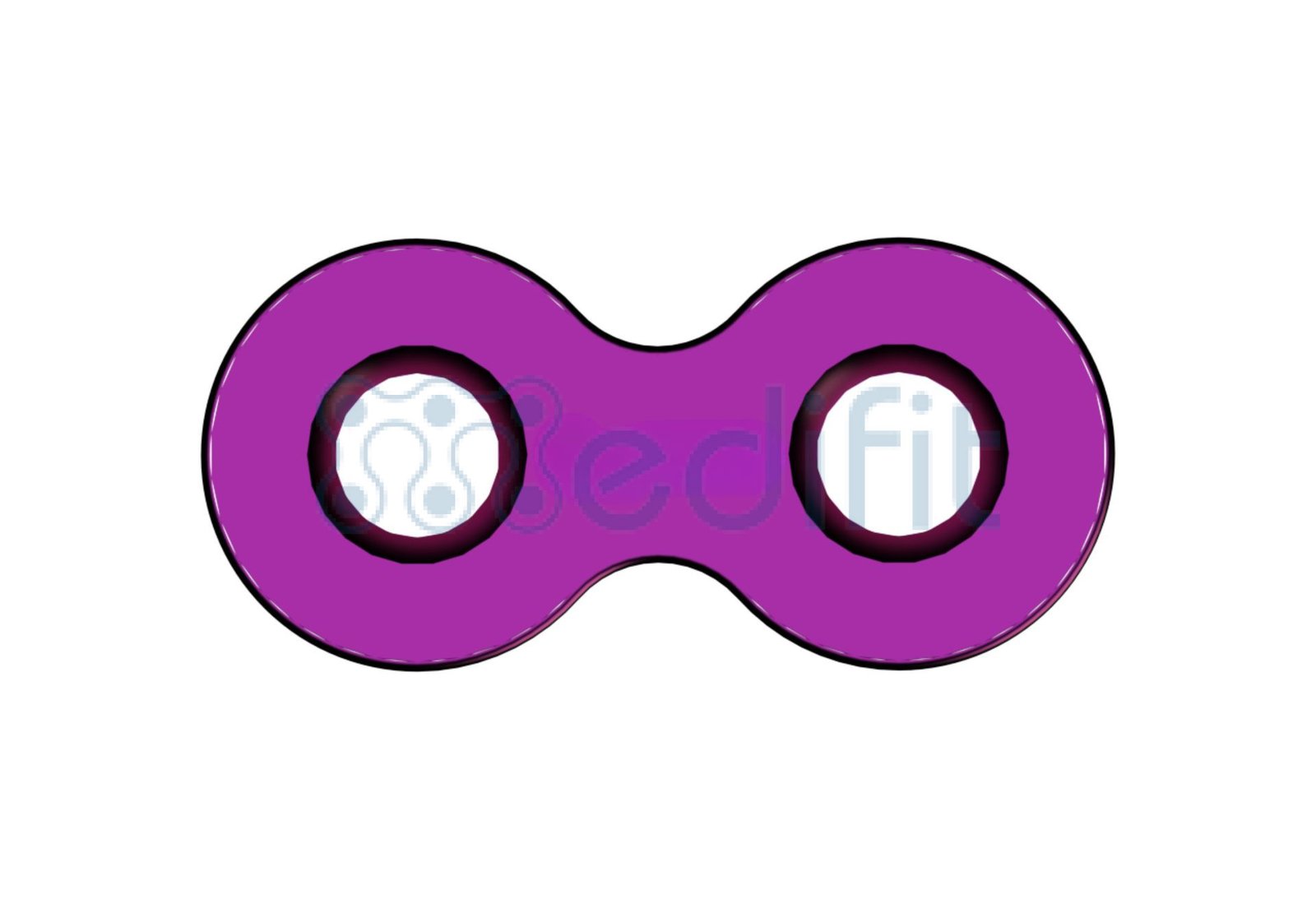 MINI PLATE STRAIGHT 1.5MM (WITHOUT GAP) 4 m1