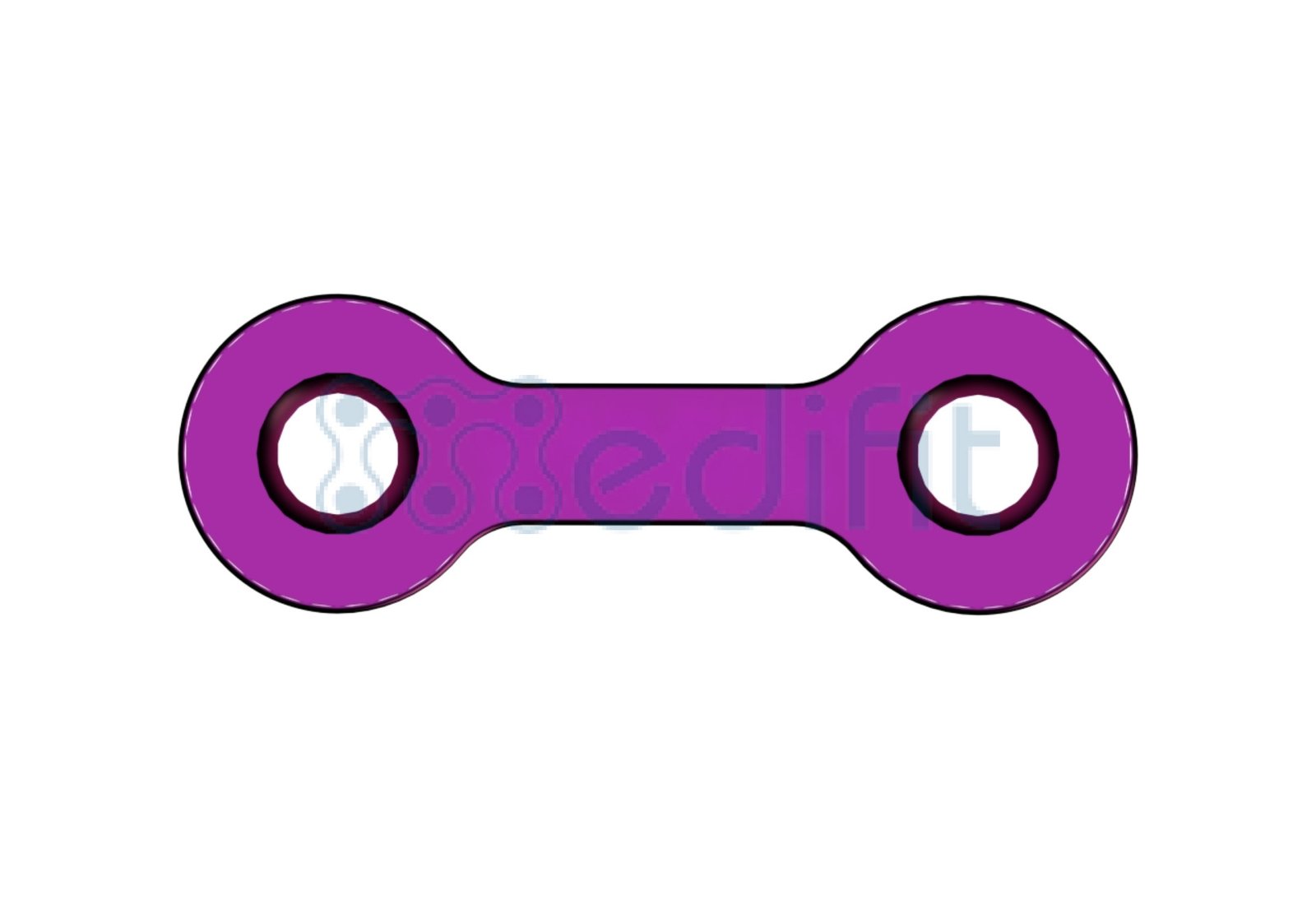 MINI PLATE STRAIGHT 1.5MM (WITH GAP) 4 2198 1