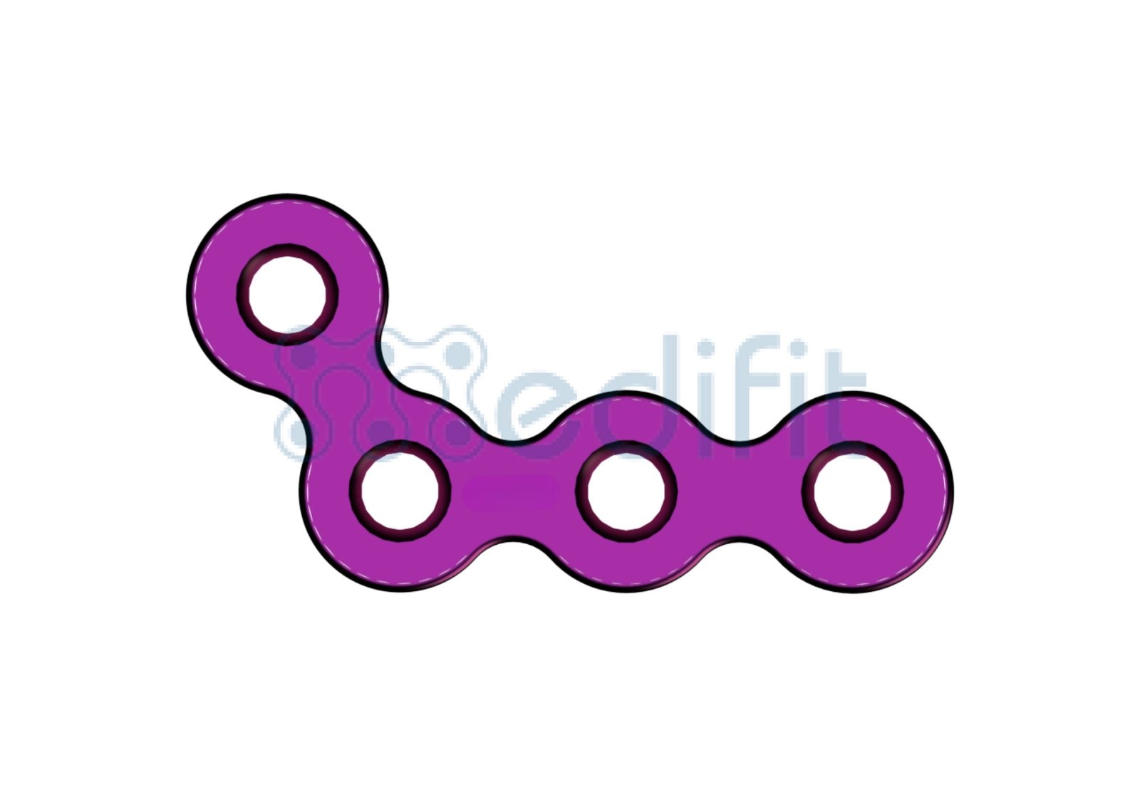 MINI L SHAPE 120 PLATE 1.5MM(WITHOUT GAP) LEFT/RIGHT 3 2202 2