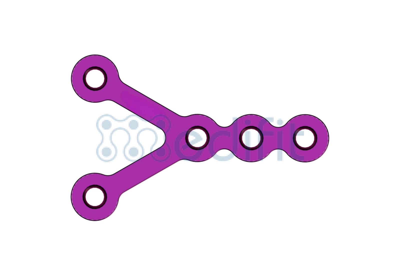 MINI Y SHAPE PLATE 1.5MM (WITHOUT GAP) 5 2205 1