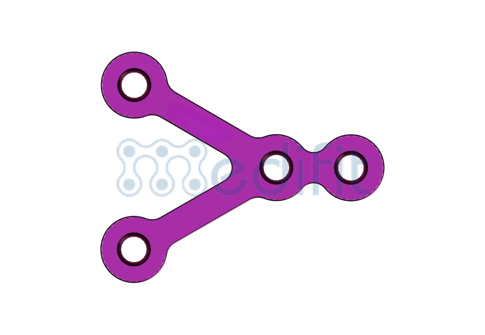 MINI Y SHAPE PLATE 1.5MM (WITHOUT GAP) 3 2205 2