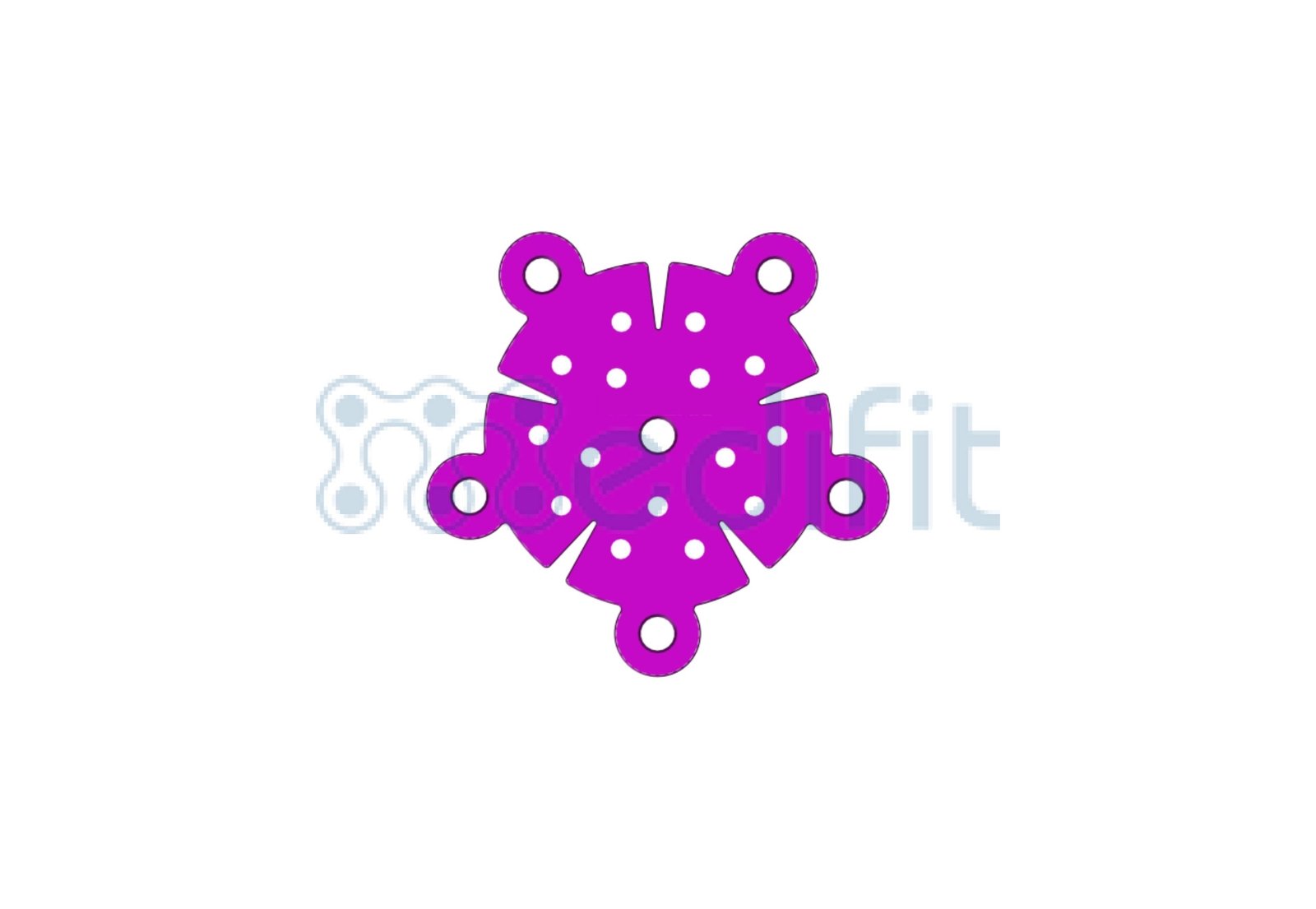 MICRO BURR HOLES PLATE 1.5MM 3 2223