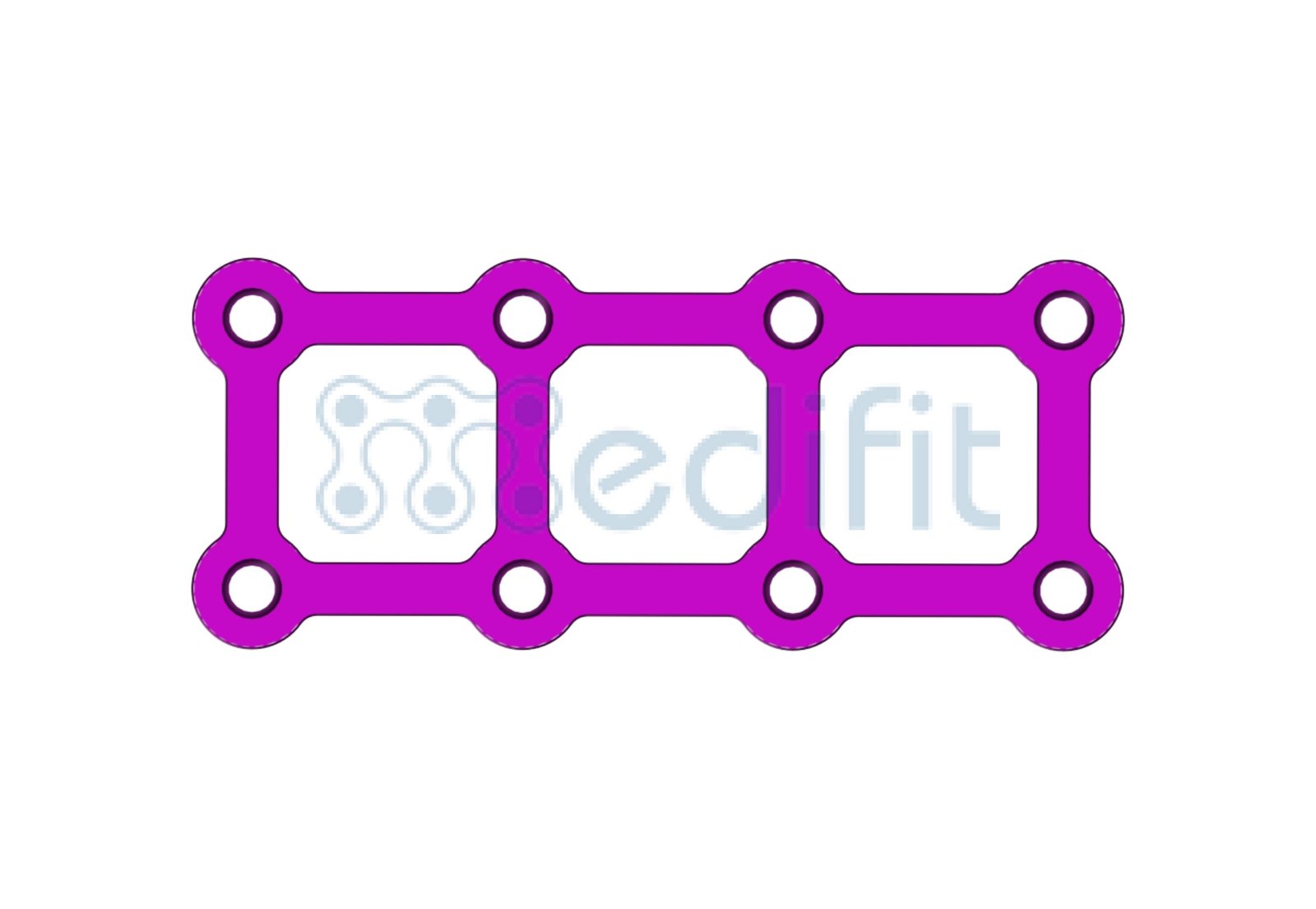 MINI SQUARE SHAPE PLATE 1.5MM 5 2225 1