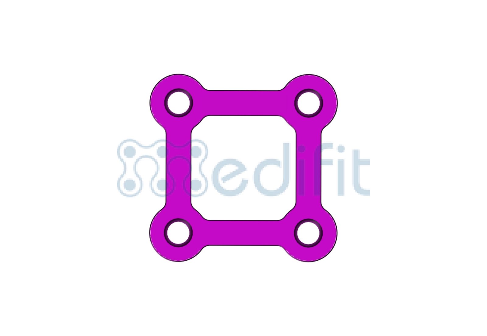 MINI SQUARE SHAPE PLATE 1.5MM 7 2225 3