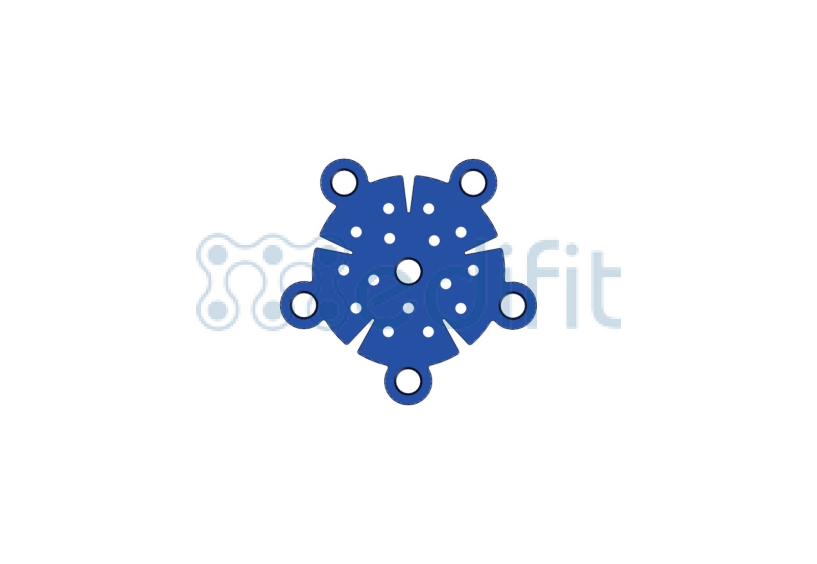 MICRO BURR HOLES PLATE 2.0MM 4 2250