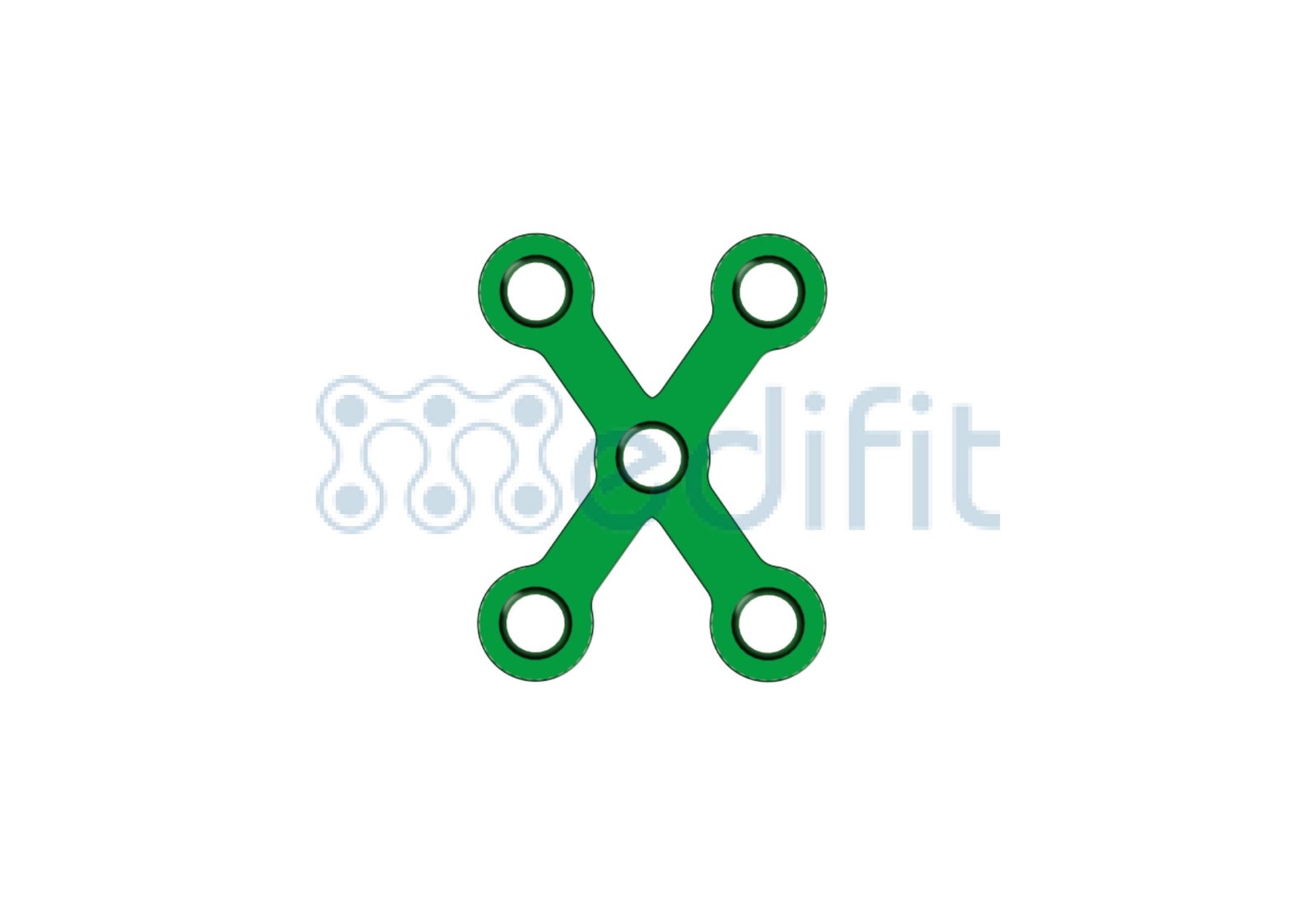 MINI X SHAPE PLATE 2.5MM 4 2276